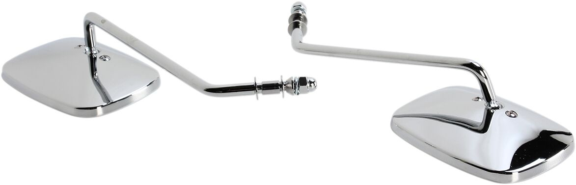 Drag Specialties Mirrors Oem-Style Rectangular Long Chrome Mirrors Rec