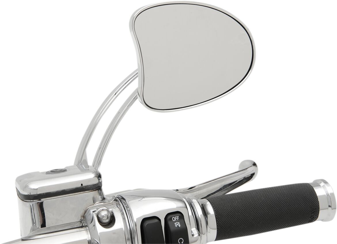 Drag Specialties Mirrors Tapered With Long Slotted Stems Chrome Mirror