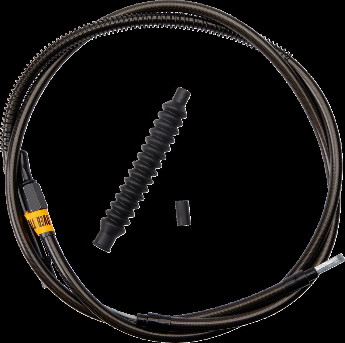 La Choppers Clutch Cable Midnight Stainless For 12