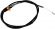 La Choppers Clutch Cable  For Stock Length Ape Hanger Black Vinyl/Stai