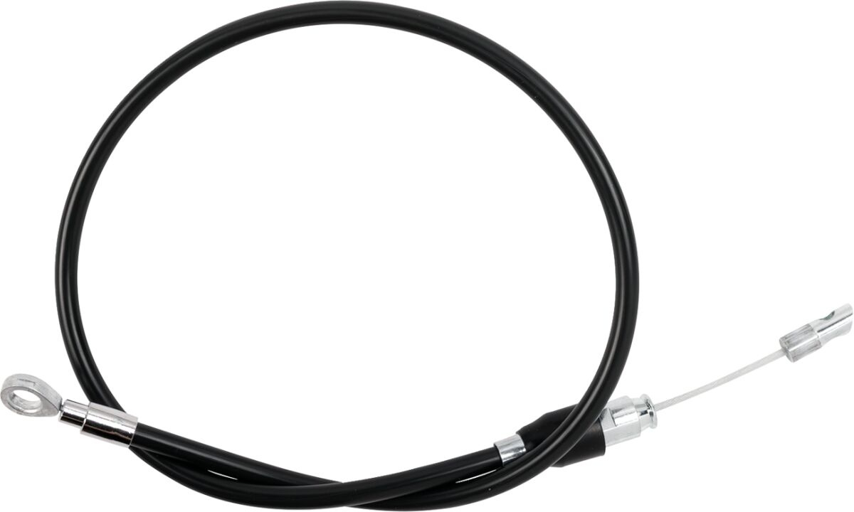 Drag Specialties Clutch Cable - Upper - Black/Chrome Clutch Cable Uppe