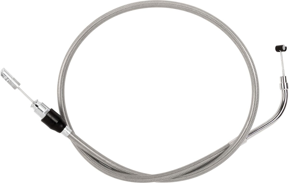 Drag Specialties Clutch Cable - Upper - Stainless Steel Cable Clutch Q