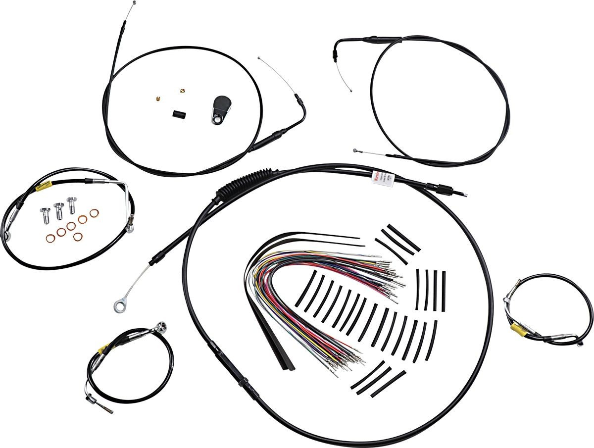 Burly Brand Cntrl Kit 15 Bag Bar Blk Cntrl Kit 15 Bag Bar Blk