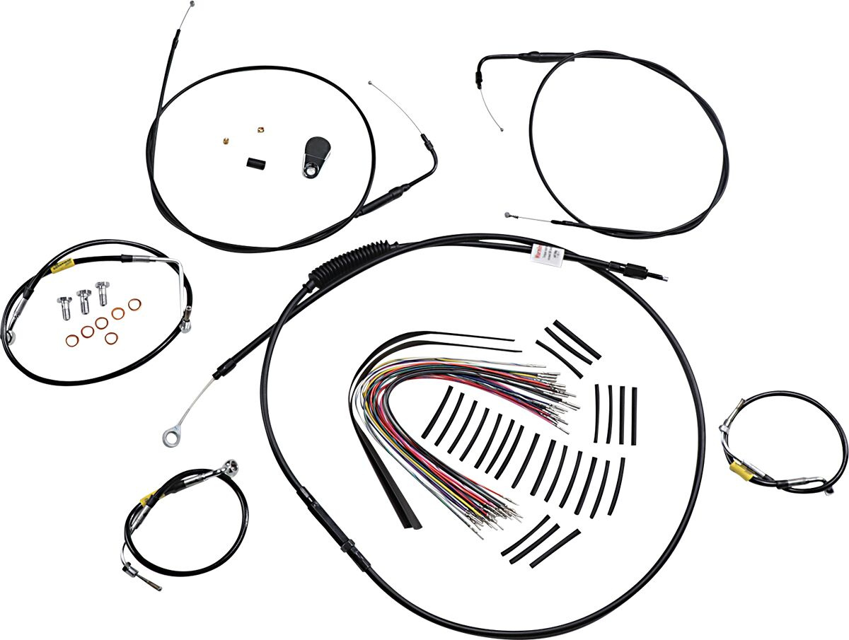 Burly Brand Cntrl Kit 15 Bag Bar Blk Cntrl Kit 15 Bag Bar Blk