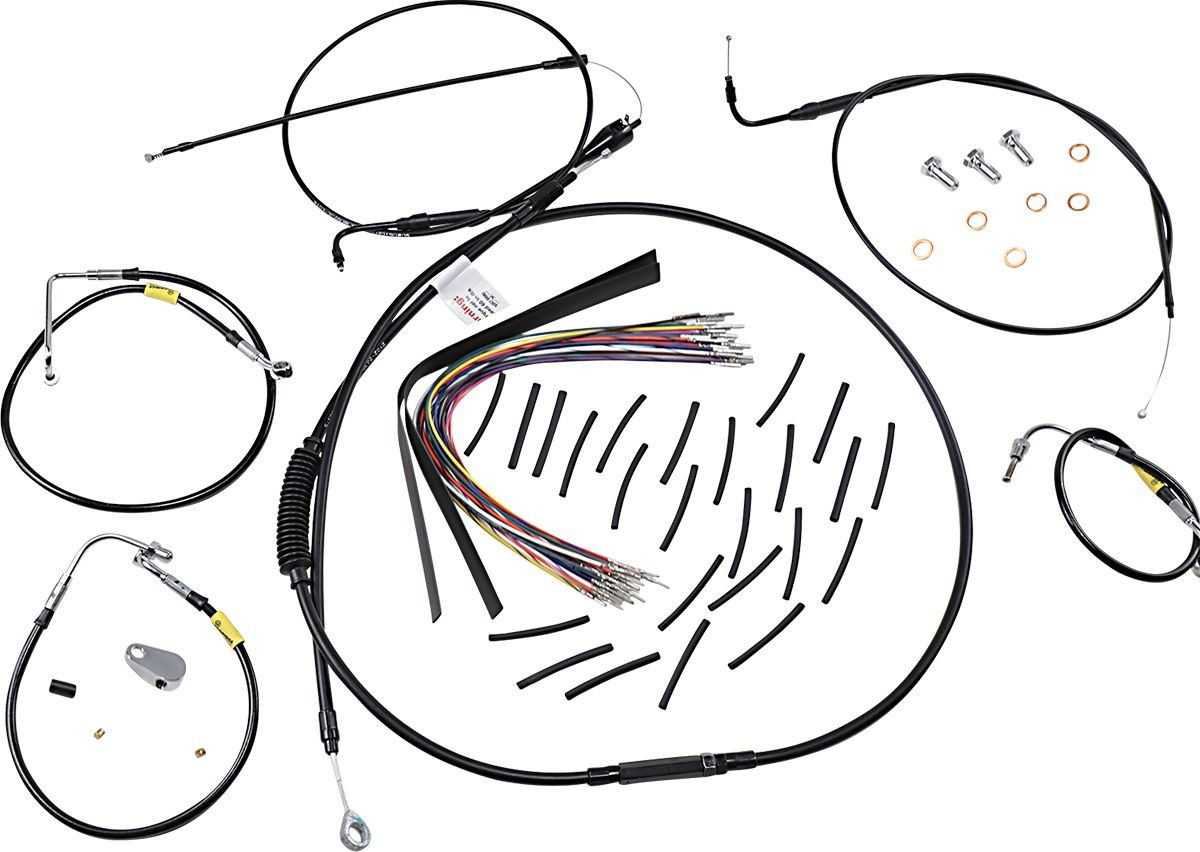 Burly Brand Cntrl Kit 15 Bag Bar Blk Cntrl Kit 15 Bag Bar Blk