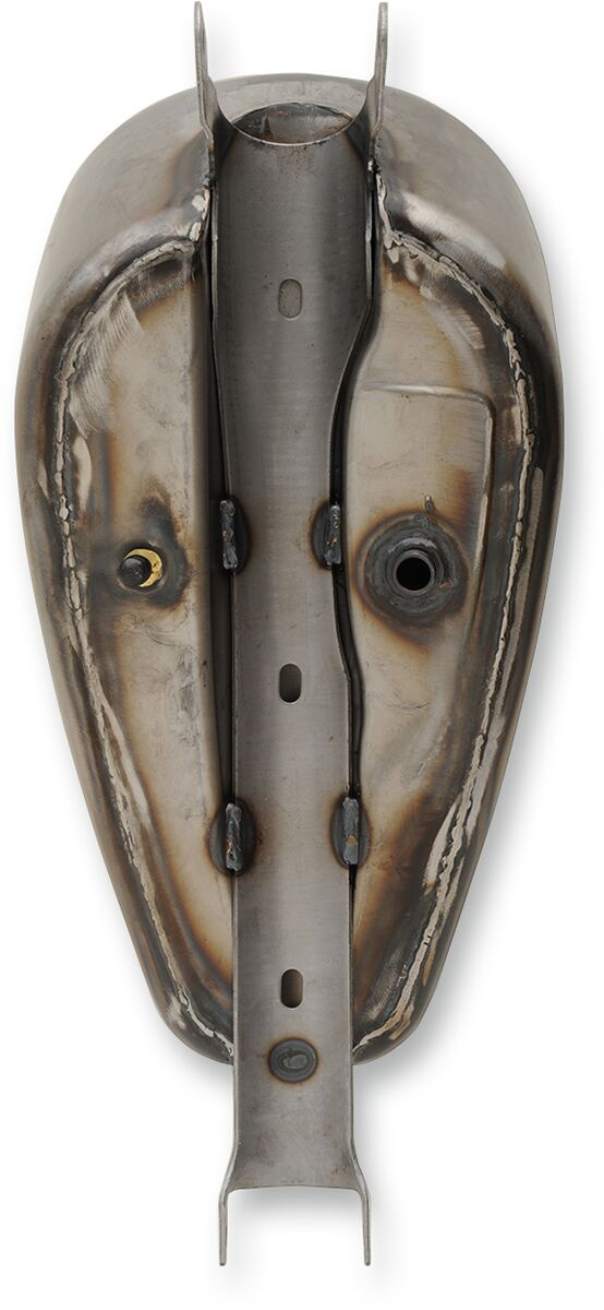 Drag Specialties Tank Gas Custom 3 Gallon Diamond Pattern Raw Tank Gas