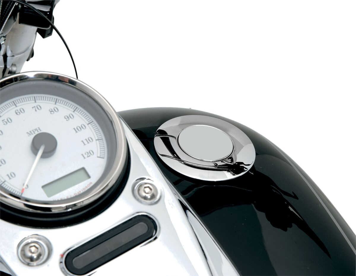 Drag Specialties Pop-Up Gas Cap Vented Chrome Cap Lg Popup Vent 96-22