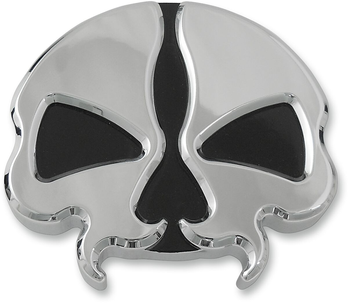 Drag Specialties Gas Caps Split Skull Chrome Cap Gas Sp Skl Chr Vnt