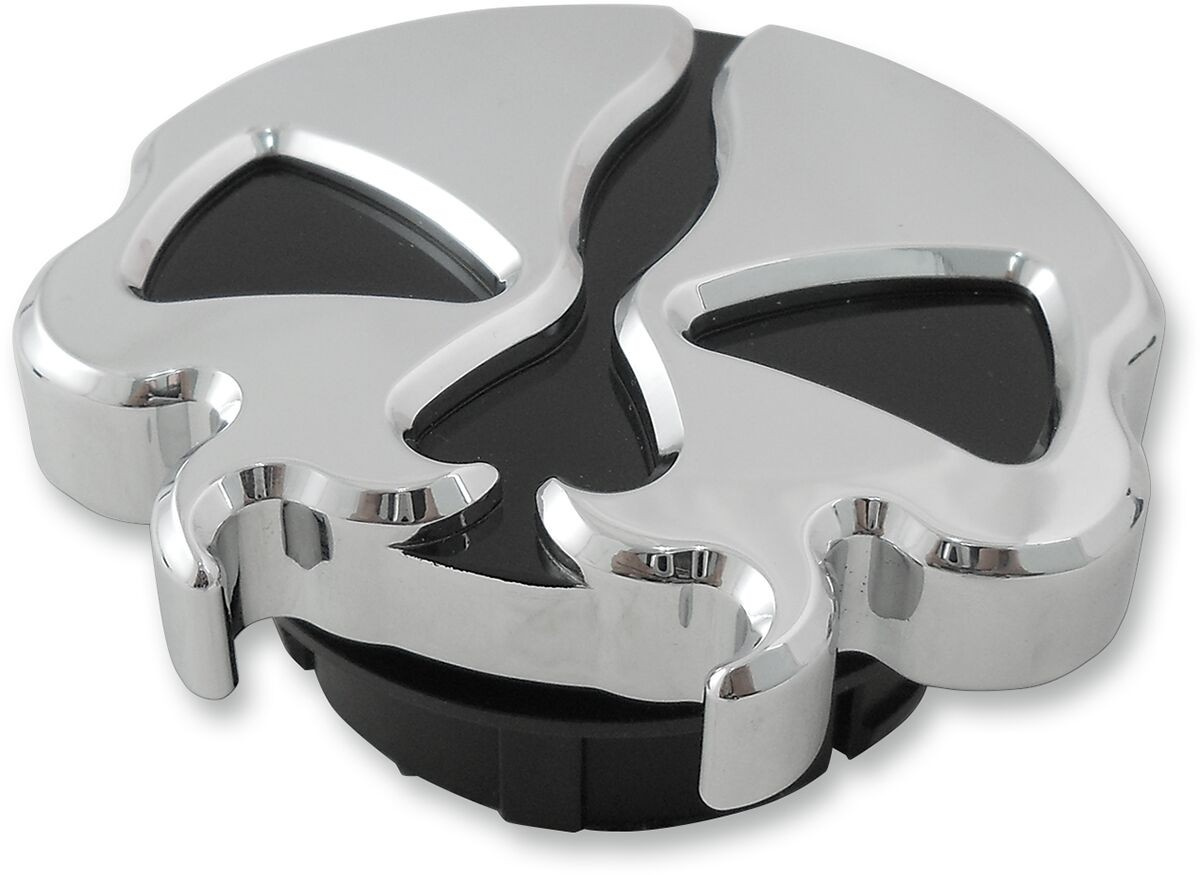 Drag Specialties Gas Caps Dummy Split Skull Chrome Cap Gas Sp Skl Chr