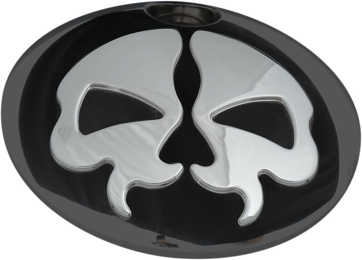 Drag Specialties Door Fuel Split Skull Black Door Gas Sp Skl Blk