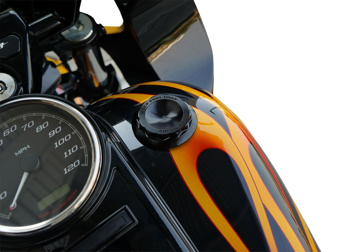 Arlen Ness Cap Gas 12-Pt Black Cap Gas 12-Pt Black