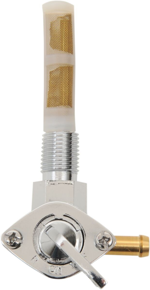 Drag Specialties Petcock 1/4 Npt Side 90° Chrome Petcock 1/4Npt Side