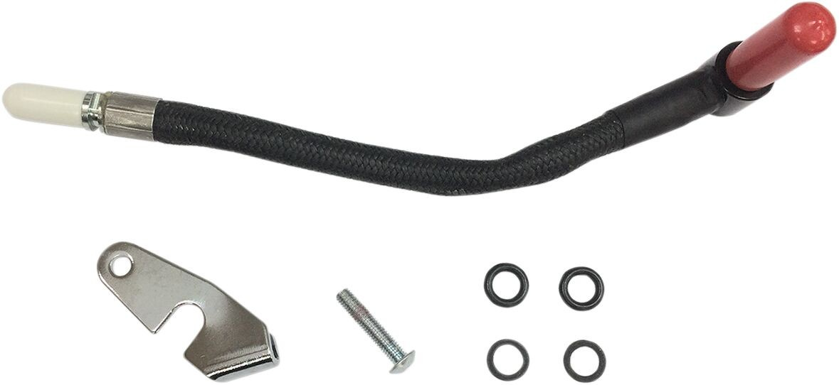 Drag Specialties Fuel Line External Black Hose Gas Extrnl Flt 12-16