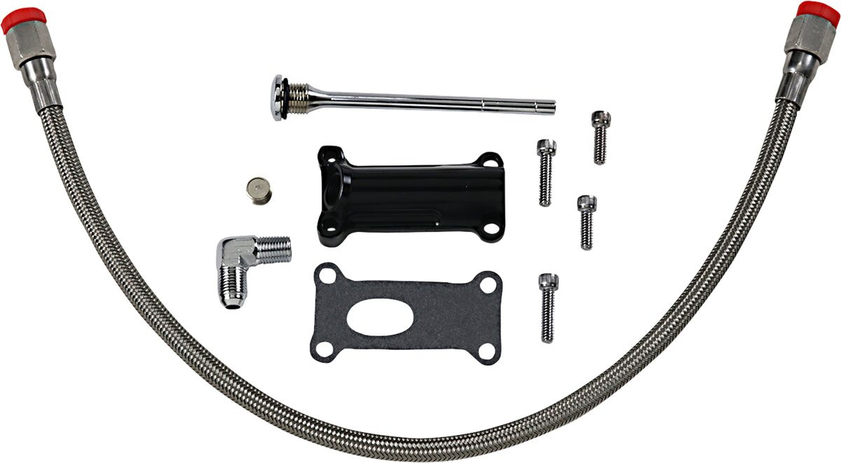 Drag Specialties Spout Eng Oil 02-06 Fl Bk Spout Eng Oil 02-06 Fl Bk