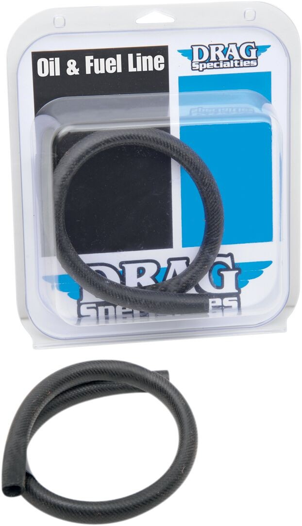 Drag Specialties Oil Line Black Rubber 1/2