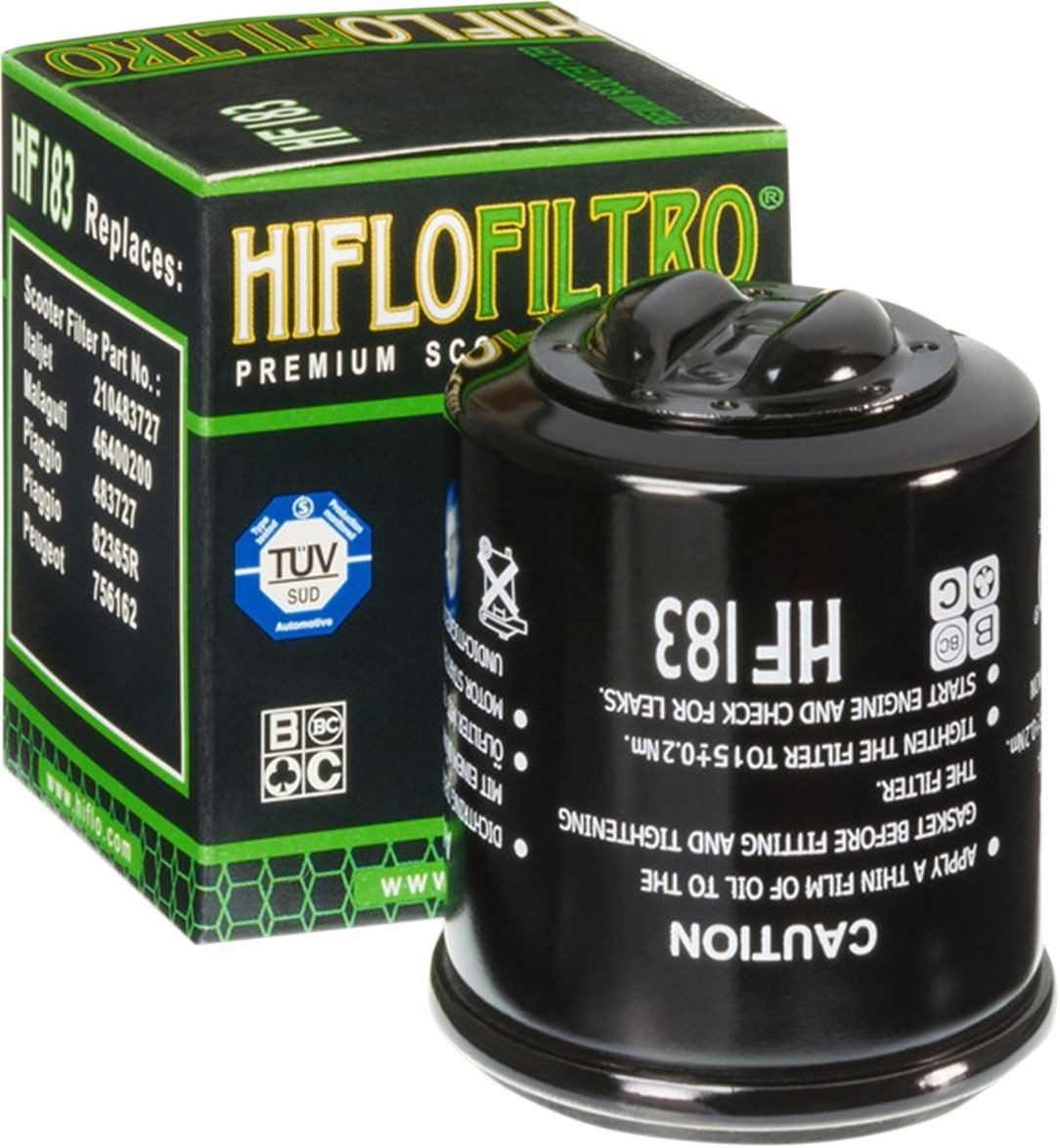 Hiflofiltro Oil Filter Spin-On With Slot Paper Glossy Black Filteroil