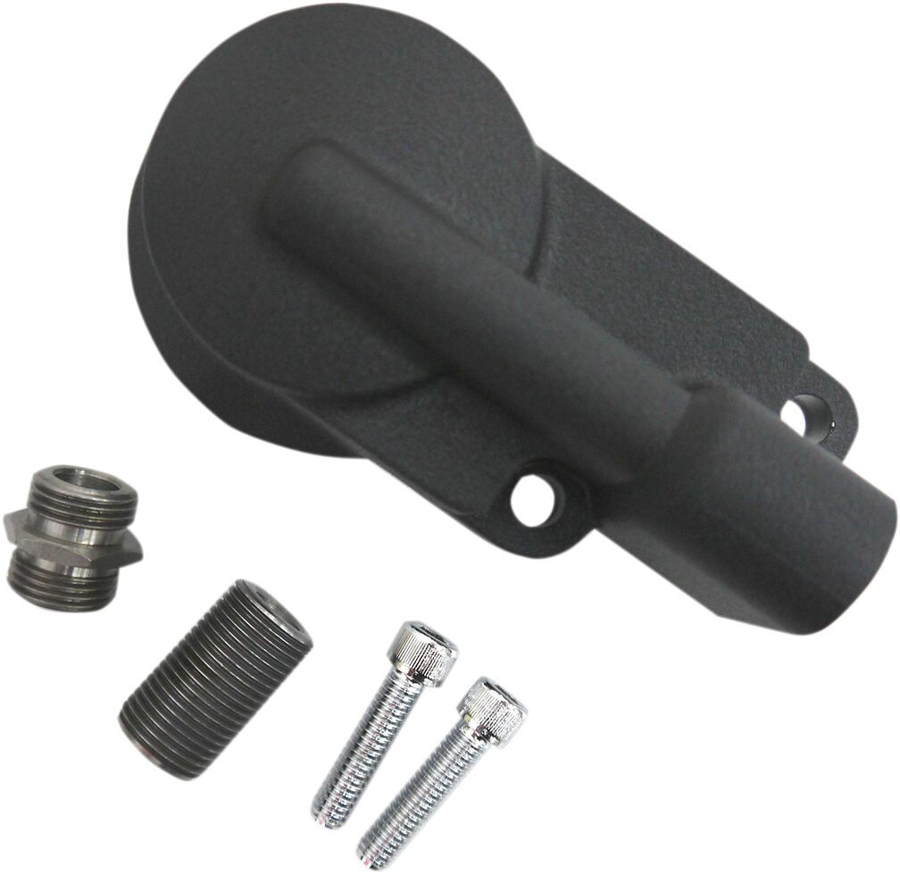 Drag Specialties Oil Filter Mount Black Mount O.Fltr Blk 92-99