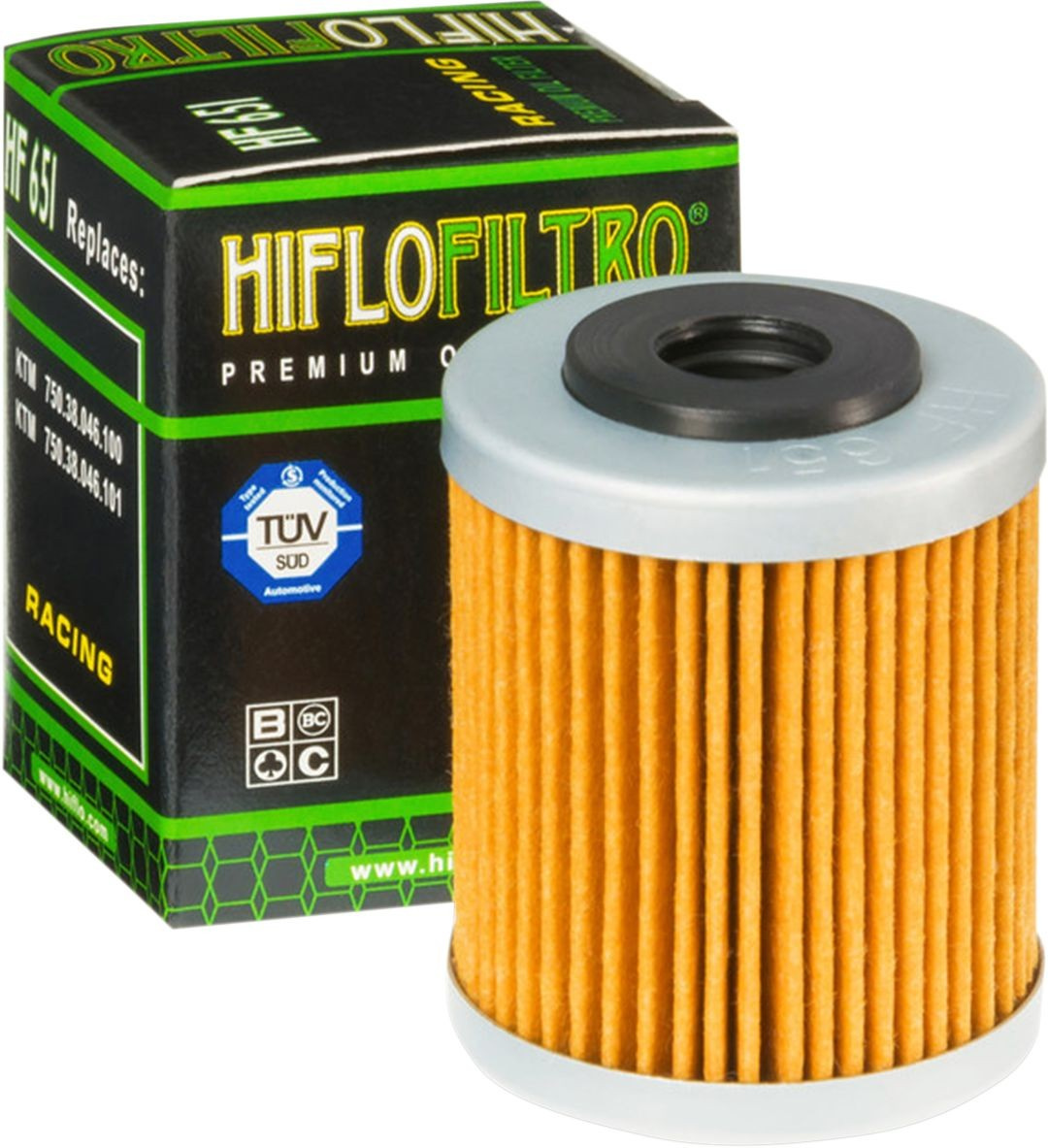 Hiflofiltro Oil Filter Replaceable Element Paper Red Oil Filter Ktm 69