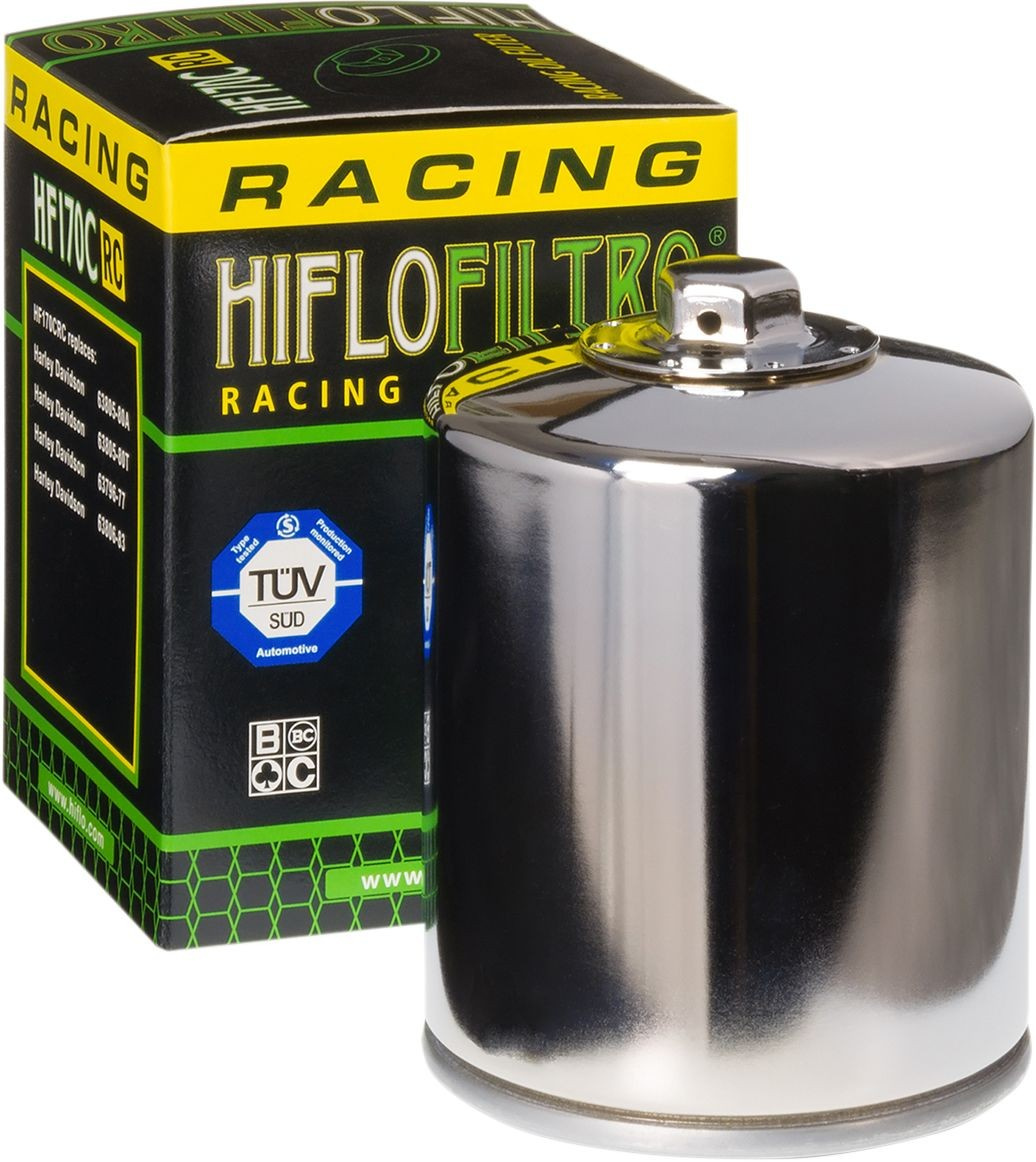 Hiflofiltro Oil Filter Race HD 170 Chrome