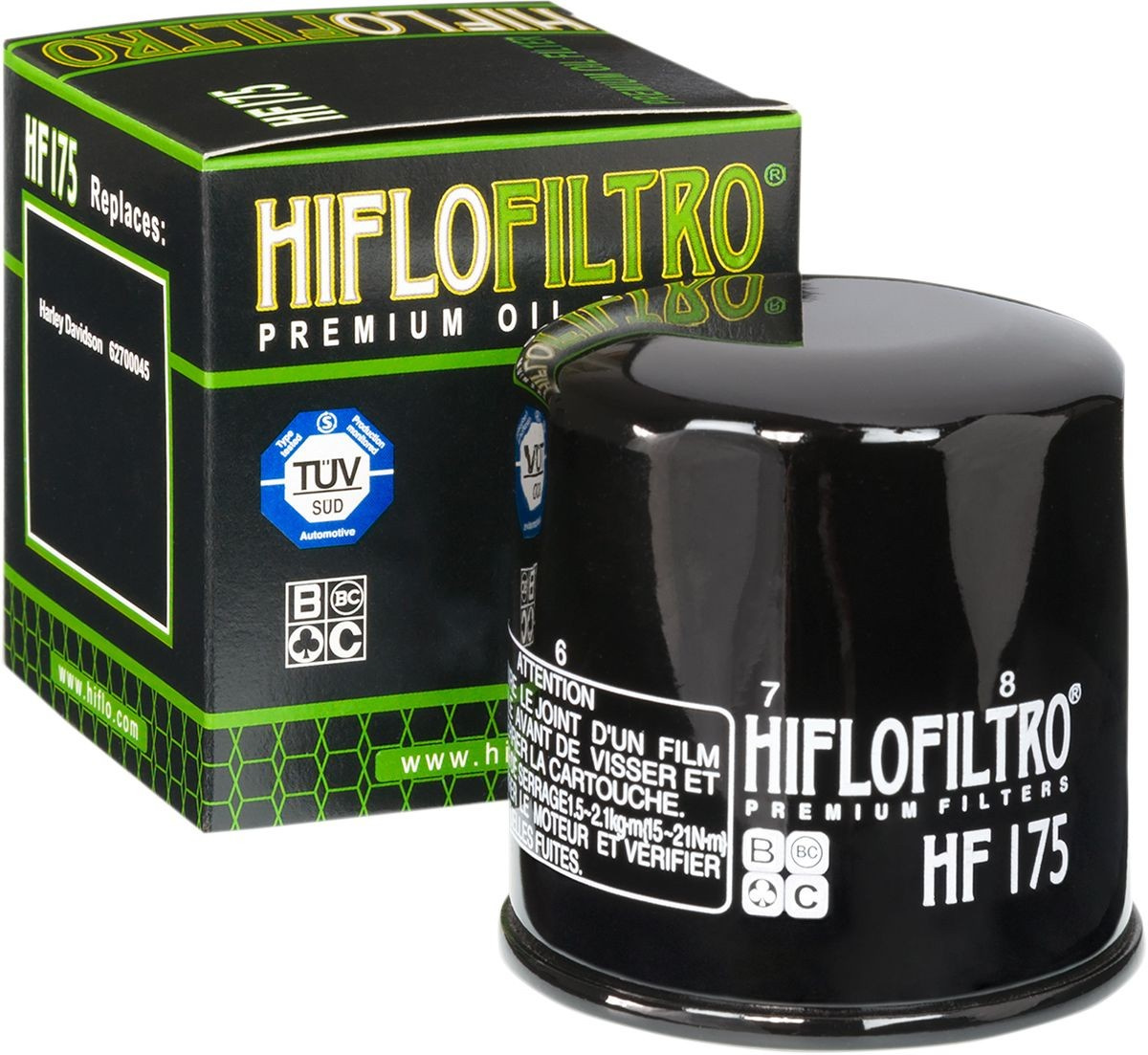 Hiflofiltro Oil Filter Spin-On Paper Glossy Black Oil Filter Hd Xg500