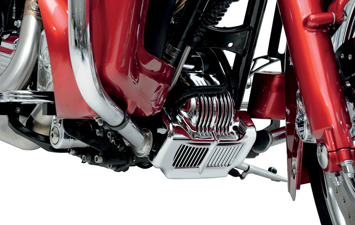 Kuryakyn Oil Cooler Cover Chrome Cover Oil Cooler 11 Flh