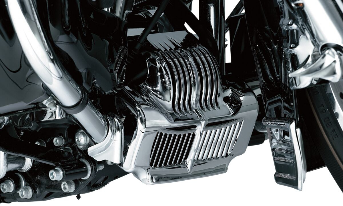 Kuryakyn Oil Cooler Cover Chrome Cover Oil Cooler 11 Flh