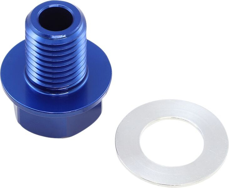 Koso North America Adapter Oil Temperature Blue Oil Adptr M12X1.5X15