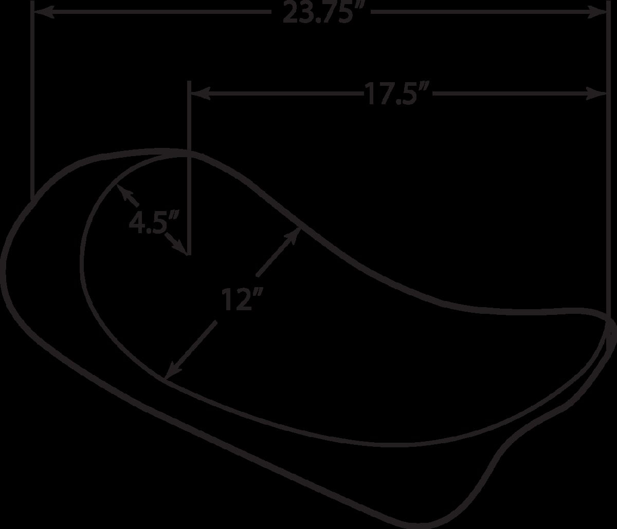 Drag Specialties Seats Seat Low Profile Solo Vinyl Black Seat Low Solo