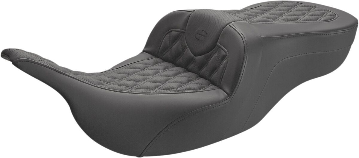 Saddlemen 2-Up Seat Road Sofa Ls Front|Rear Saddlegel�?� Plain Black S