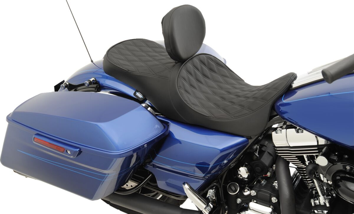 Drag Specialties Seats Seat Low Profile Forward-Positioning Touring Wi
