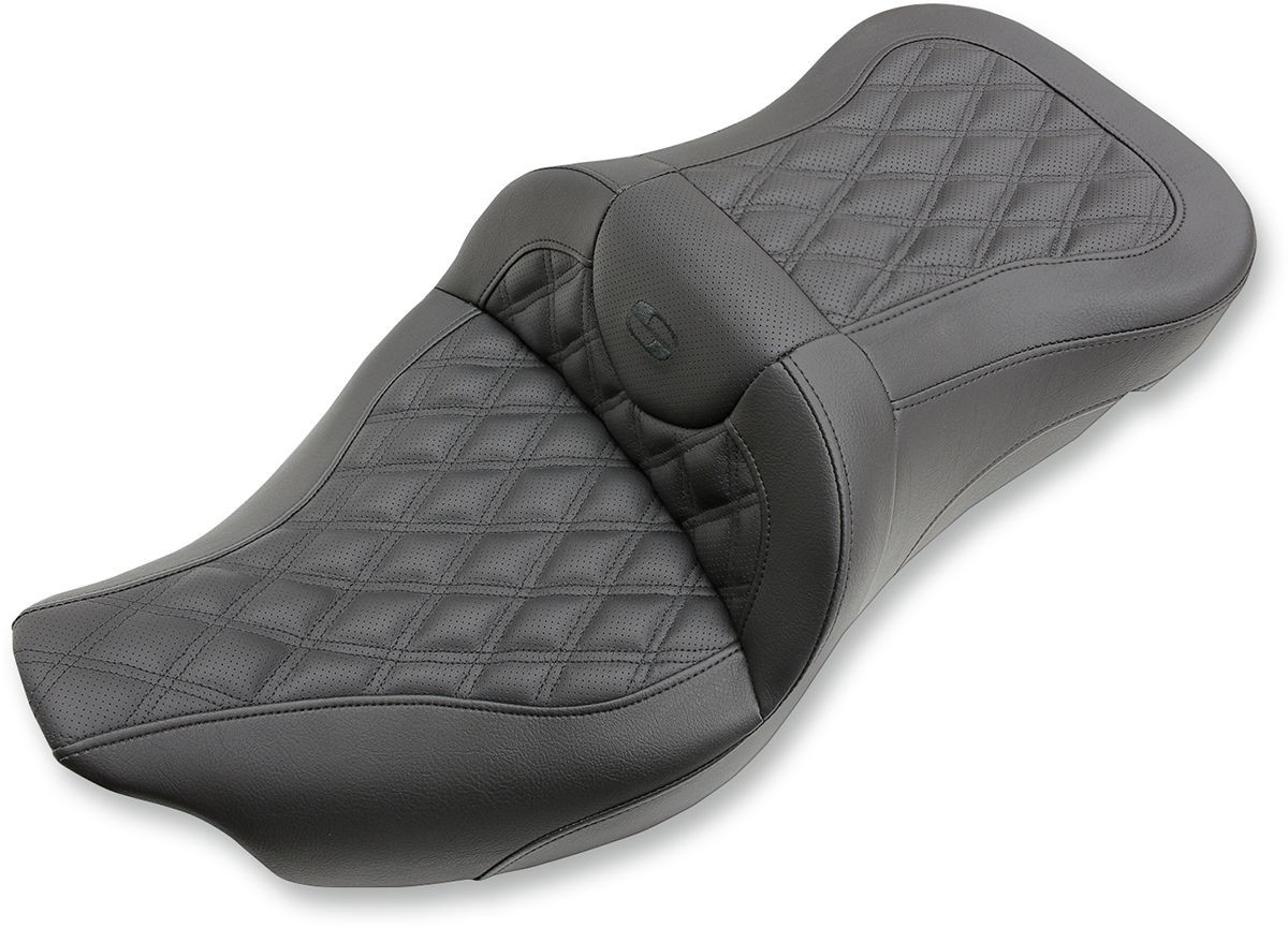 Saddlemen 2-Up Seat Road Sofa Ls Front|Rear Leather|Saddlegel�?� Black