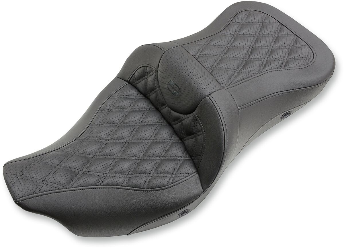 Saddlemen 2-Up Heated Seat Road Sofa Ls Heated Front|Rear Leather|Sadd