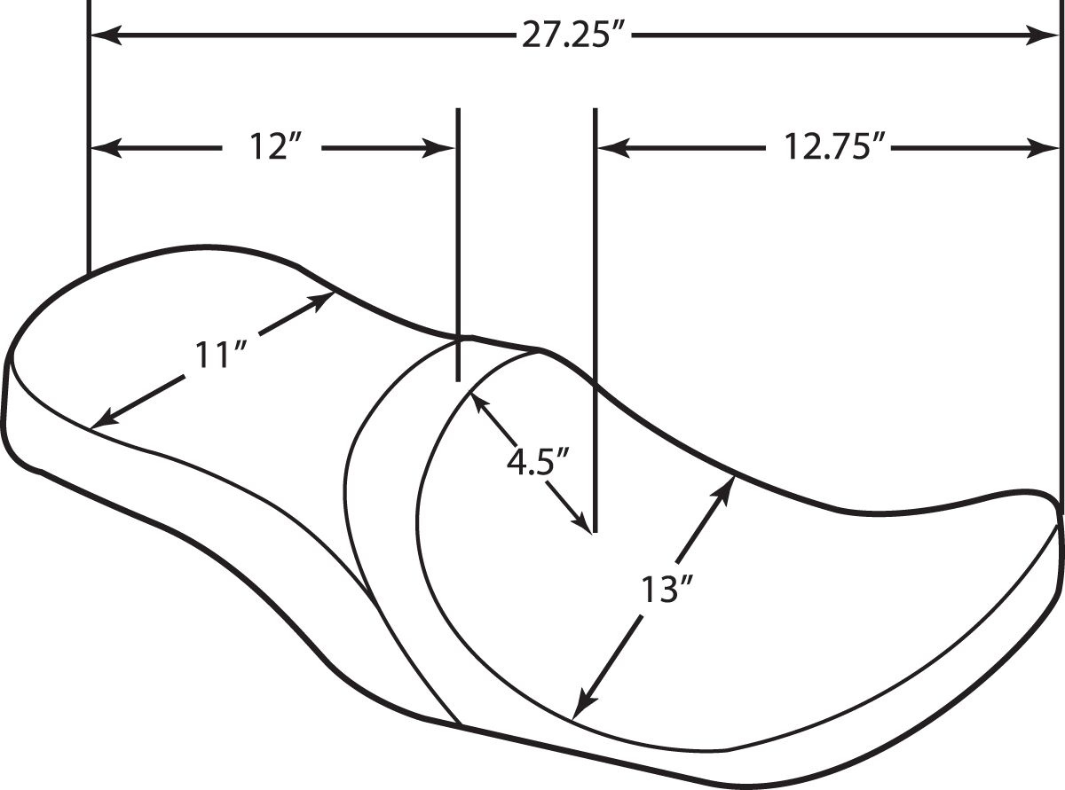 Drag Specialties Seats Seats Low Profile For Yaffe Razorback 6-Gal. Ta