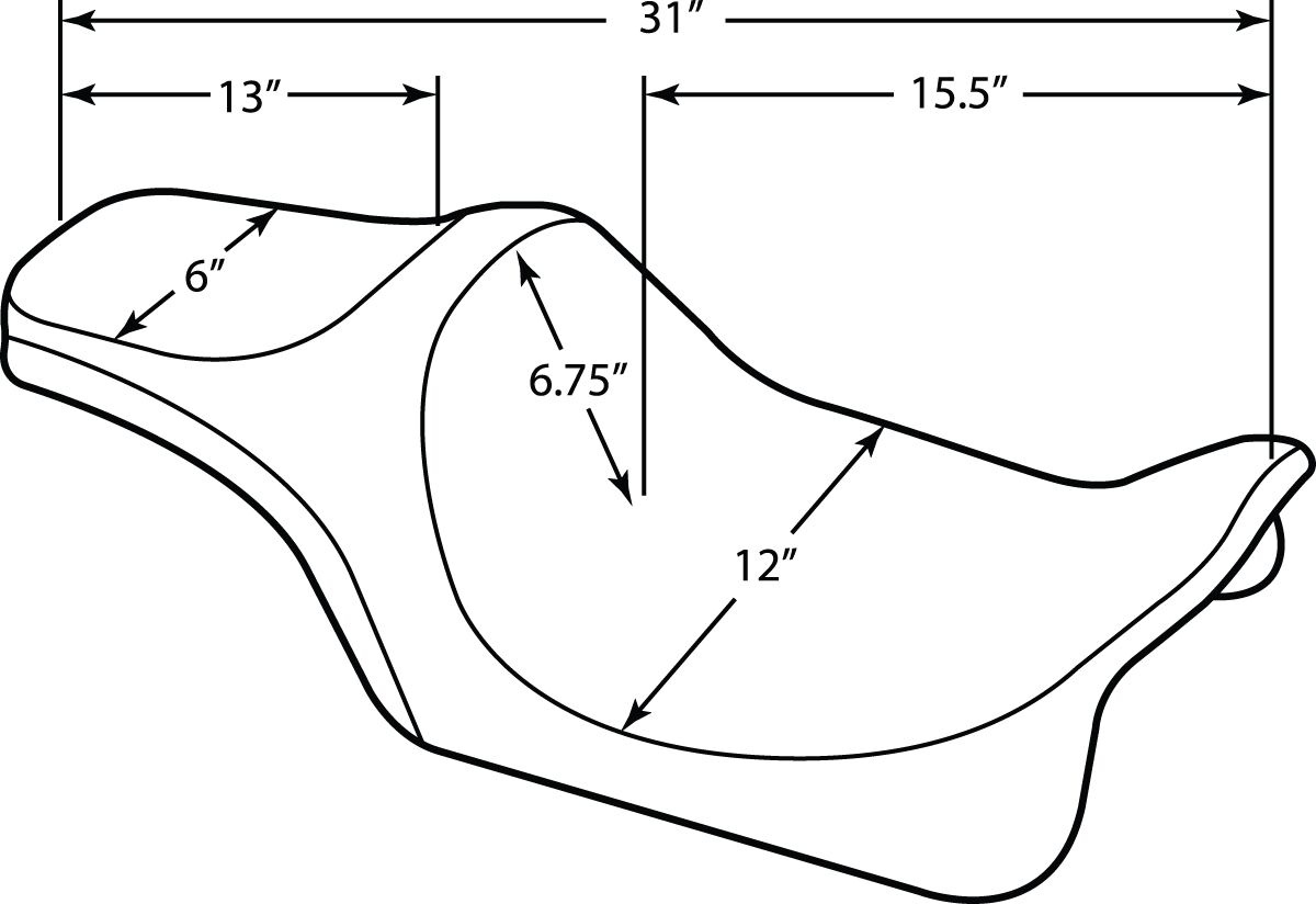 Drag Specialties Seats Seat Predator Iii Smooth Black Seat Predator Ii