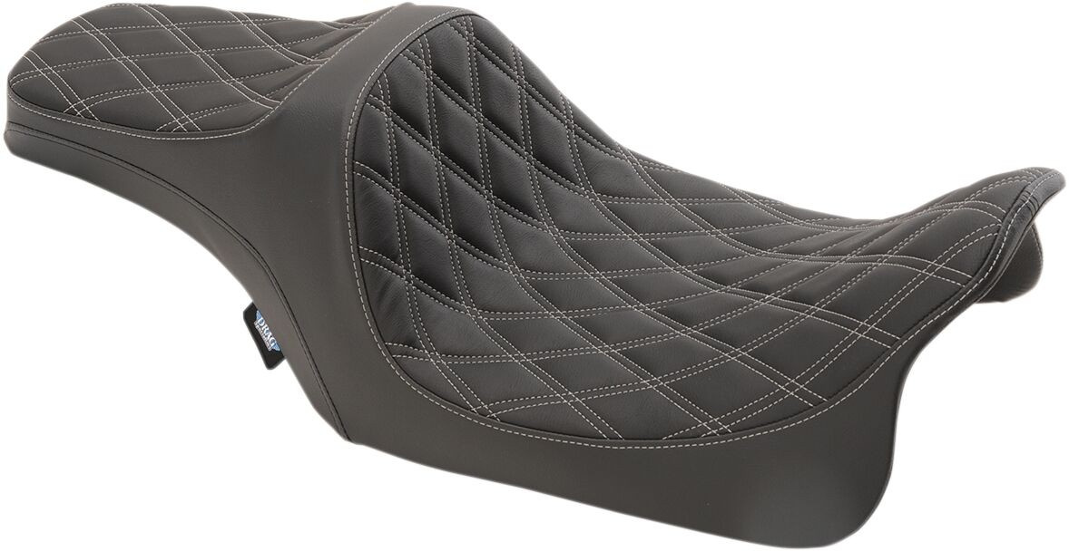 Drag Specialties Seats Seat Predator Iii Double Diamond Black/Silver S