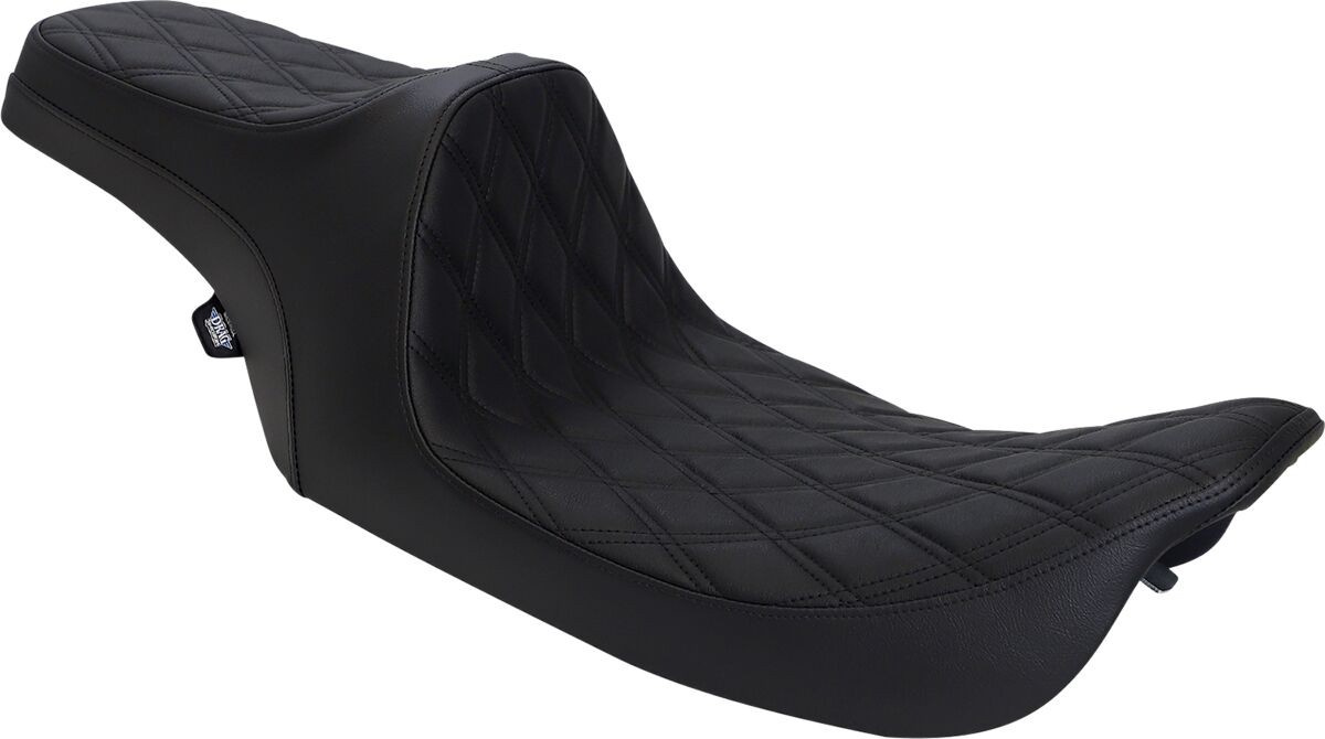 Drag Specialties Seats Seats Predator Iii Double Diamond Vinyl Black/B