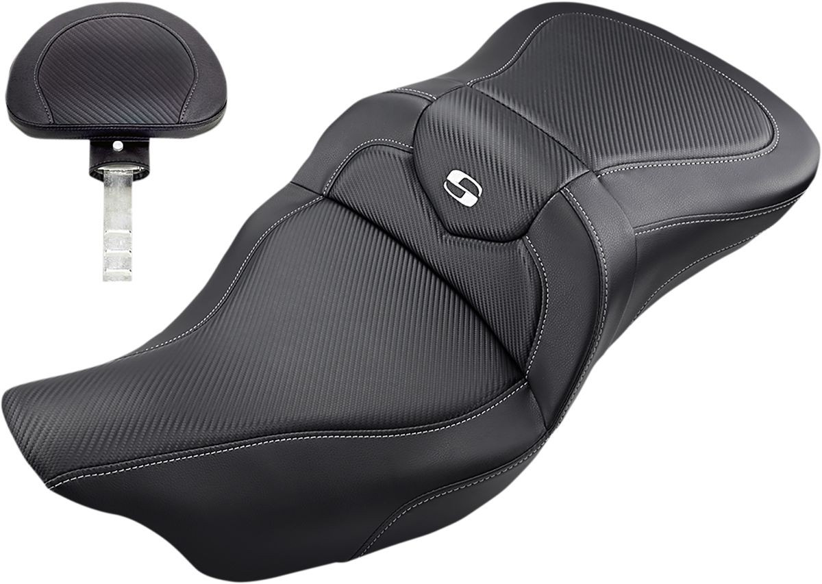 Saddlemen Seat Roadsofa Cf W/Br Seat Road Sofa - Flt 08-Up - C
