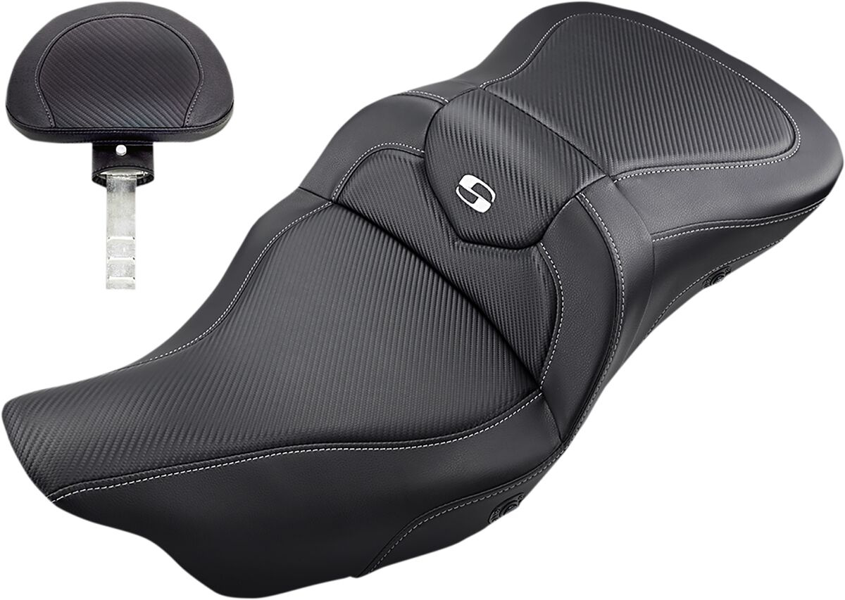 Saddlemen Seat Rs Cf Heat W/Br Seat Road Sofa - Flt 08-Up - C