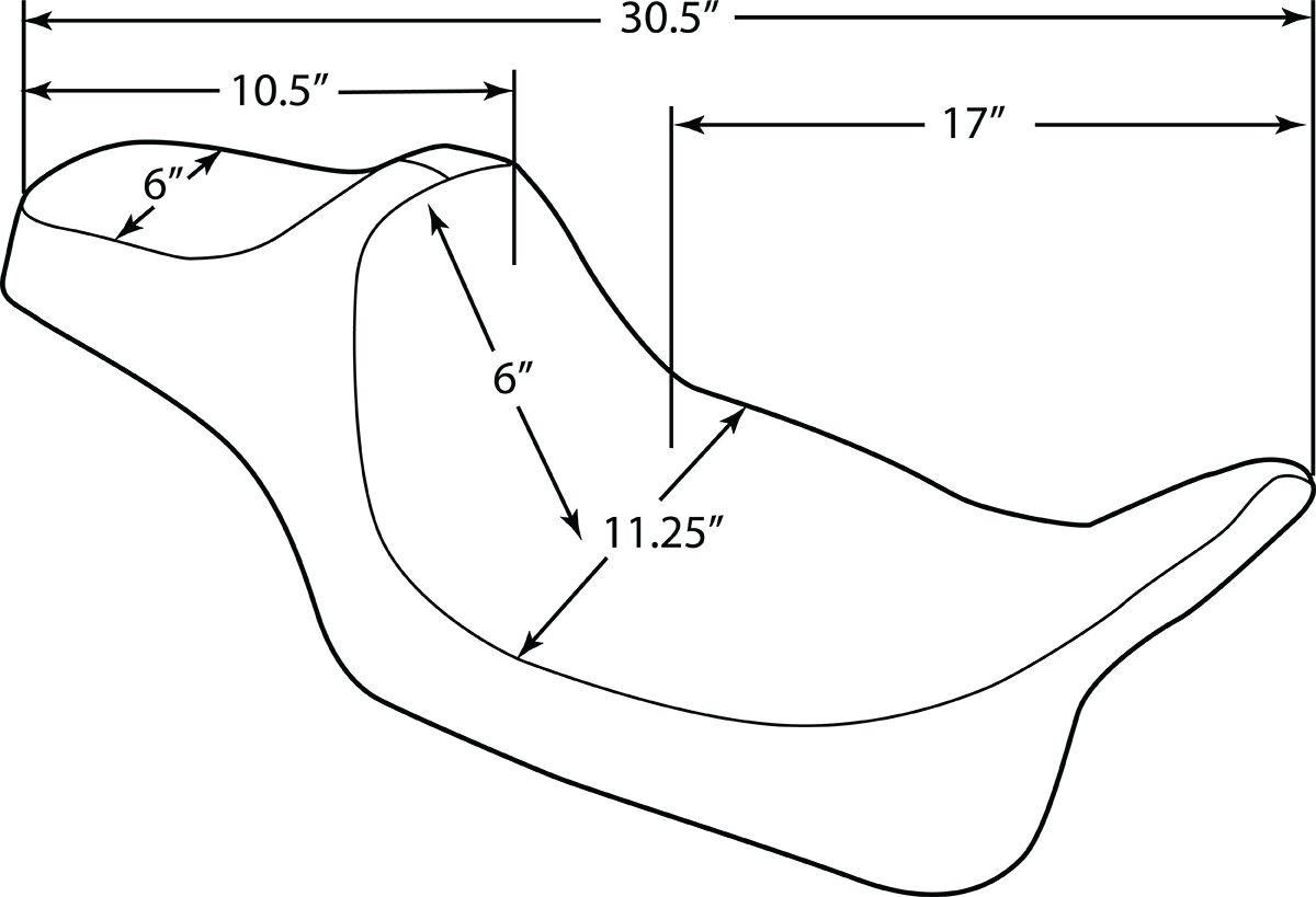 Drag Specialties Seats Seat Prediii Extnd Dd Blk Seat Predator Iii - E