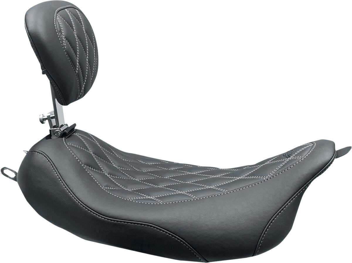 Mustang Seat Wdtrpr Dbr Dd Bl/Gnm Seat Wide Tripper Solo - Fl 08
