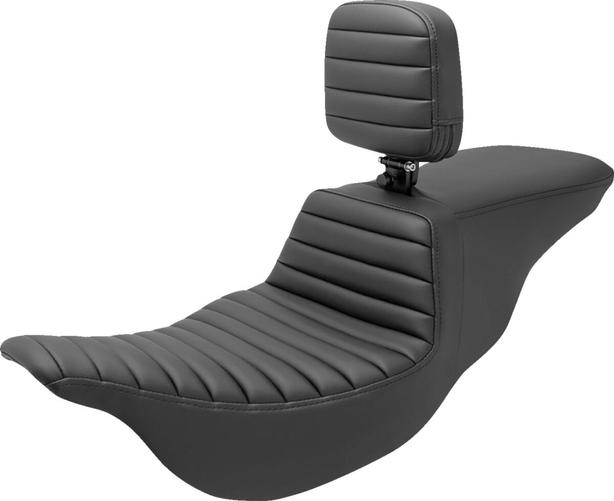 Saddlemen Tour Step Up Seat - Rider Backrest - Tuck-N-Roll - Fl '08-'2