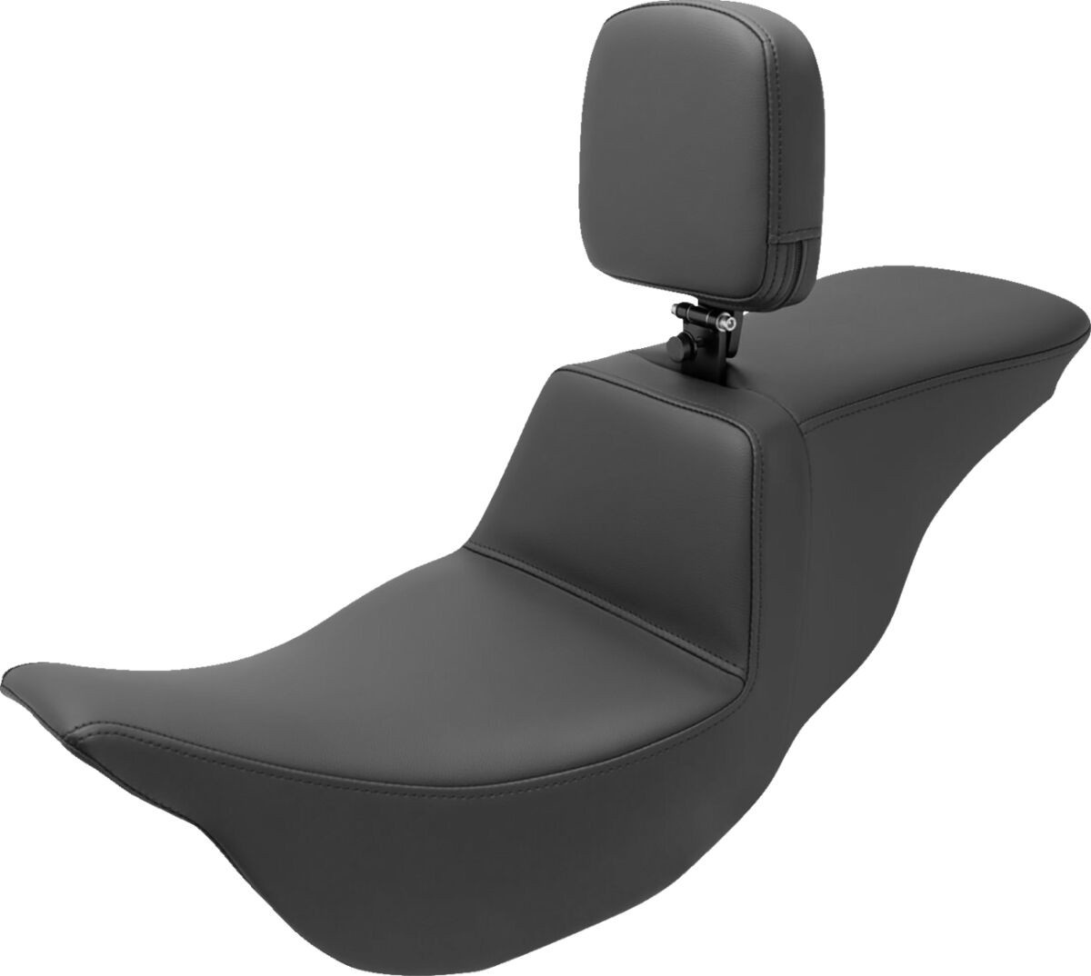 Saddlemen Tour Step Up Seat - Rider Backrest - Plain - Fl '08-'22 Seat