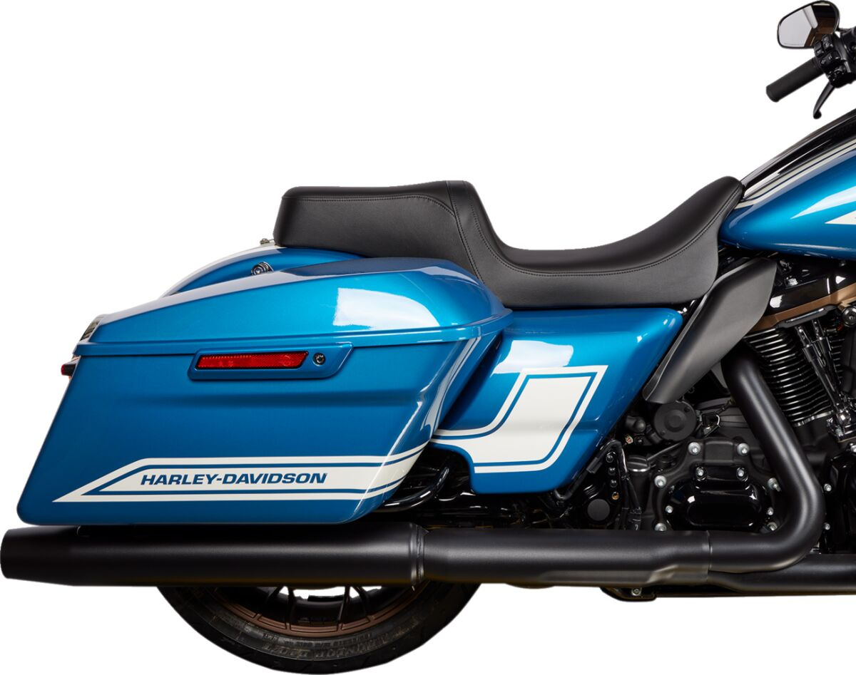 Drag Specialties Seats Seat Predator 1-Up Smooth Solar Leather W/Vinyl