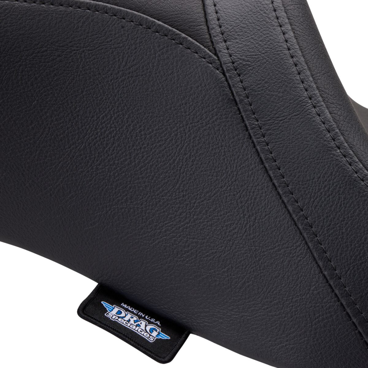 Drag Specialties Seats Seat Predator 2Up W/Backrest Option Smooth Viny