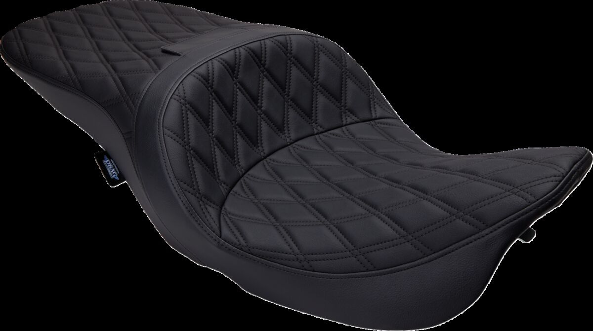 Drag Specialties Seats Seat Freedom Tour, Bk Dd W/Bk Stch Vinyl, Flht/