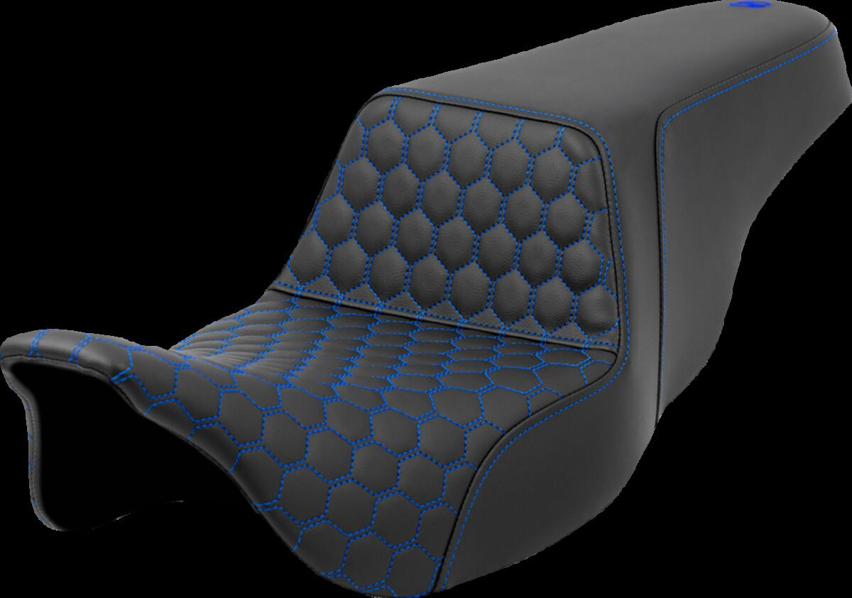 Saddlemen Seat Step Up Hc Blue Stitch Seat Step Up Flt 08-Up - Hc -