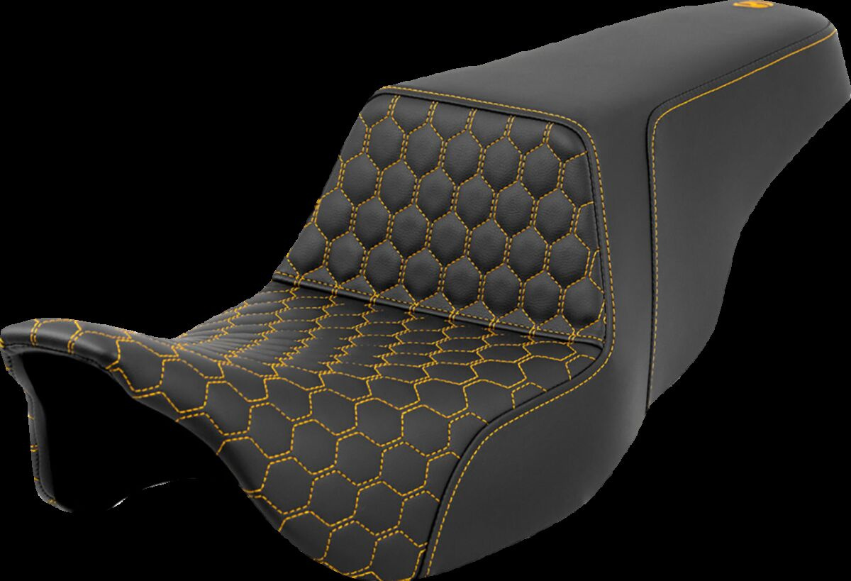 Saddlemen Seat Step Up Hc Gold Stitch Seat Step Up Flt 08-Up - Hc -