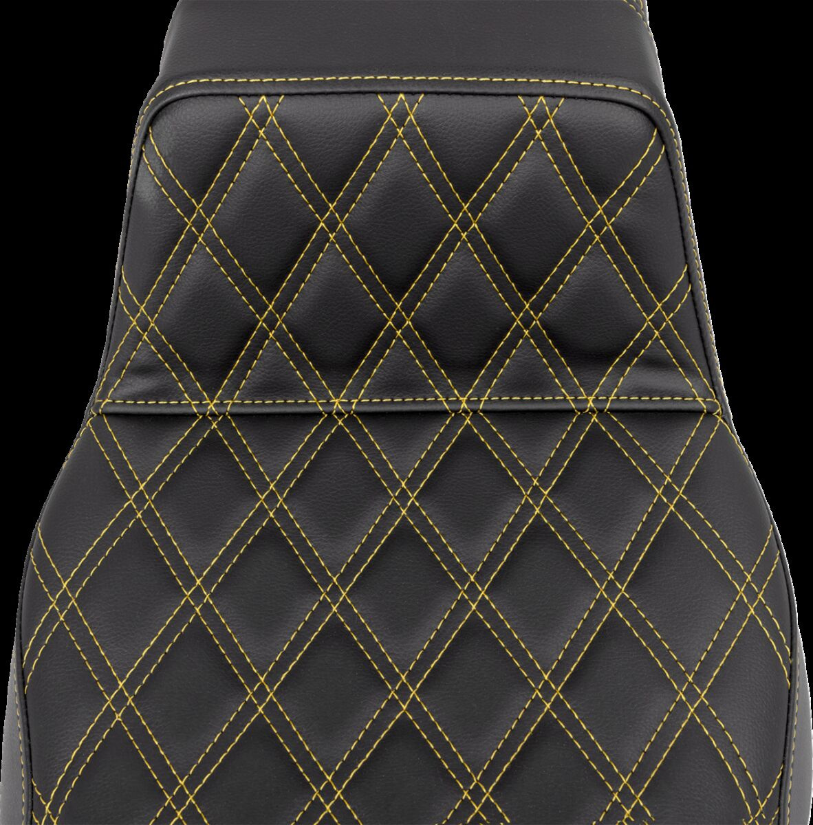 Saddlemen Step-Up Seat - Lattice Stitch - Gold Stitch - Extended Reach