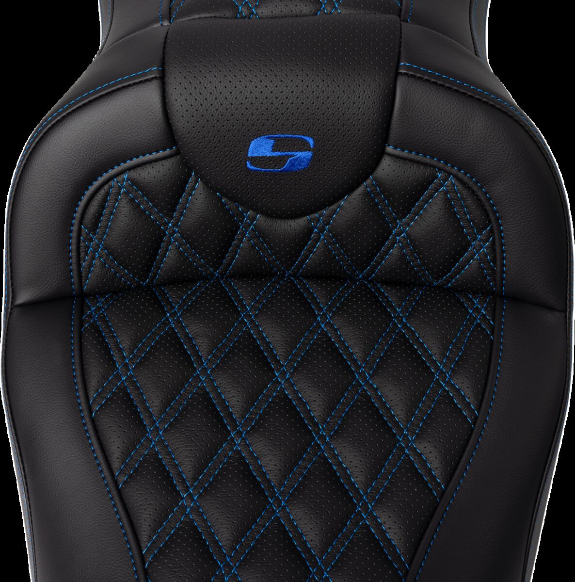 Saddlemen Seat Roadsofa Ls W/Br Blue Stitch Seat Road Sofa - Flt 08-Up