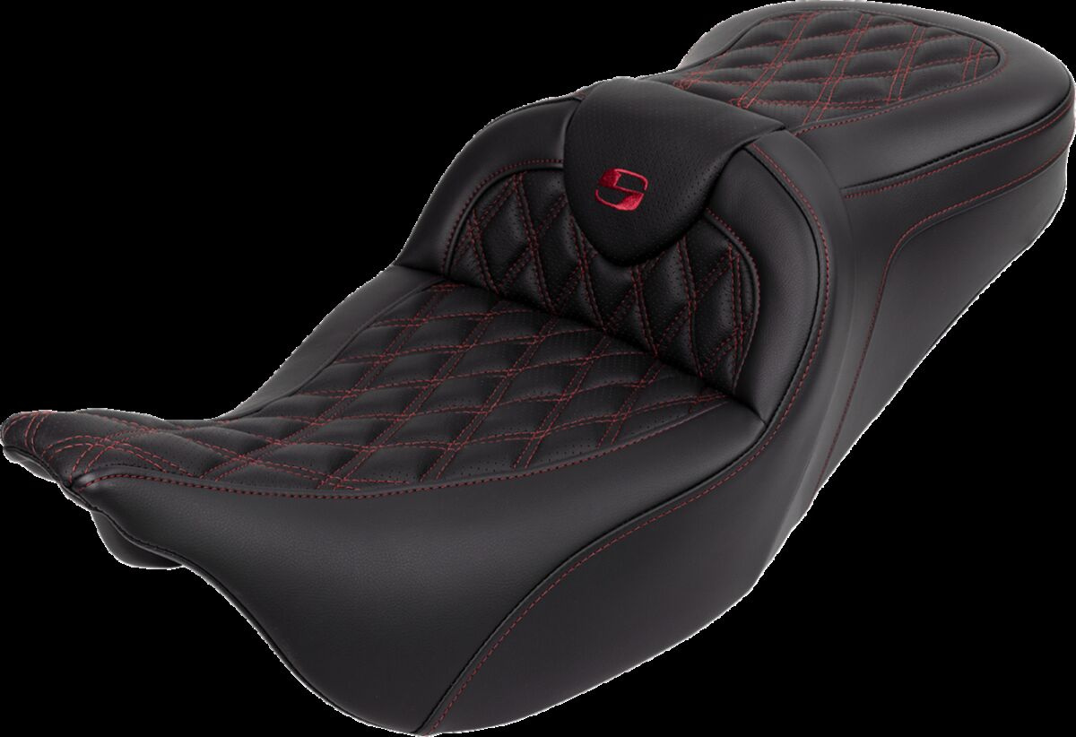 Saddlemen Seat Roadsofa Ls W/Br Burgundy Stitch Seat Roadsofa Ls W/Br